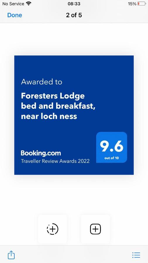 Foresters Lodge Bed And Breakfast, Near Loch Ness Inverfarigaig Exterior photo